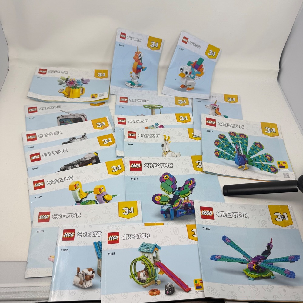 LEGO Creator 3-in-1 Instruction Manuals Lot 31140 31147 31149 31133 31155‎ 31157